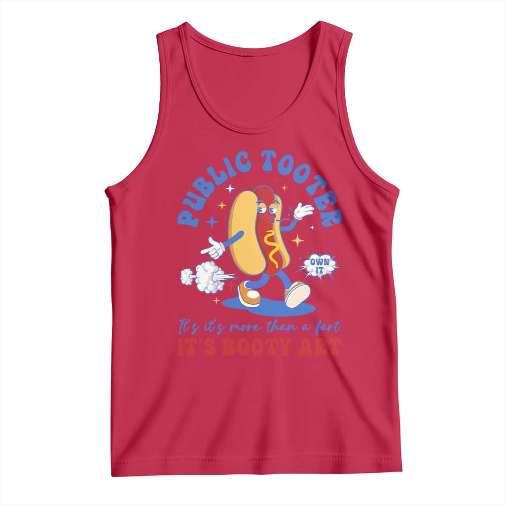 Funny Embarrassing Tank Top Public Tooter It's More Than A Fart Inappropriate TS10 Red Print Your Wear