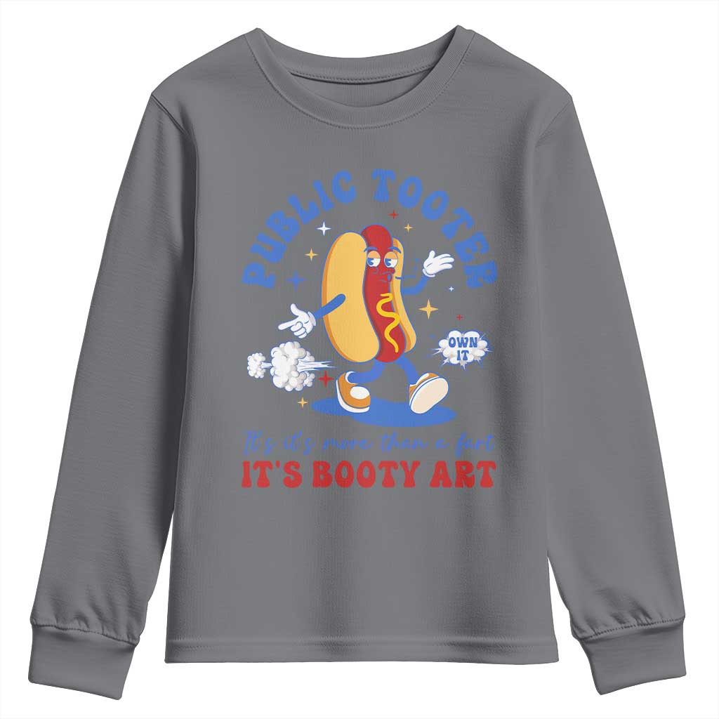 Funny Embarrassing Youth Sweatshirt Public Tooter It's More Than A Fart Inappropriate TS10 Charcoal Print Your Wear