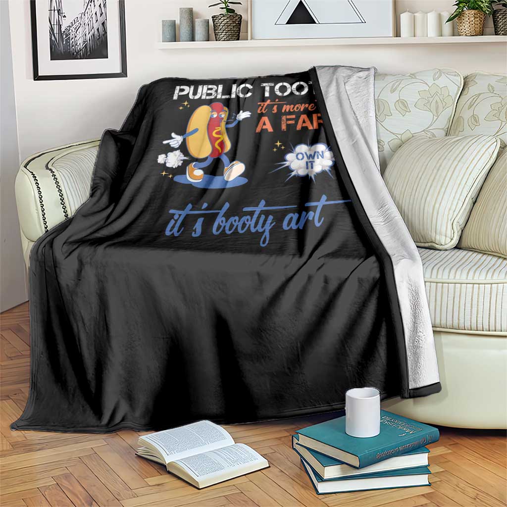 Public Tooter Throw Blanket Its More Than A Fart Funny Inappropriate Embarrassing TS10 Print Your Wear