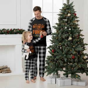 Funny Sarcastic Saying Plaid Pajama Set Offensive Happy Feeling Quote TS10 White Plaid Print Your Wear