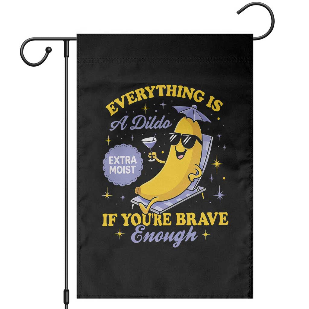 Funny Embarrassing Saying Garden Flag Sarcastic Inappropriate Raunchy Banana TS10 Black Print Your Wear