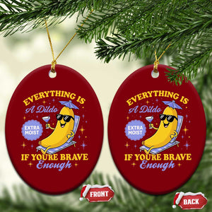 Funny Embarrassing Saying Ceramic Ornament Sarcastic Inappropriate Raunchy Banana TS10 Print Your Wear