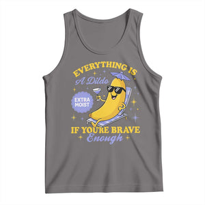 Funny Embarrassing Saying Tank Top Sarcastic Inappropriate Raunchy Banana TS10 Deep Heather Print Your Wear