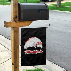 Philadelphia Baseball Garden Flag Vintage Skyline City TS10 Print Your Wear