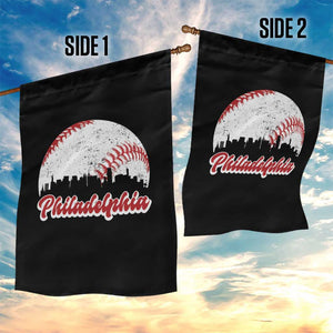 Philadelphia Baseball Garden Flag Vintage Skyline City TS10 Print Your Wear