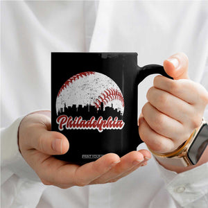 Philadelphia Baseball Coffee Mug Vintage Skyline City TS10 Print Your Wear