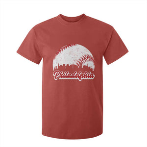 Philadelphia Baseball T Shirt For Kid Vintage Skyline City TS10 Red Print Your Wear