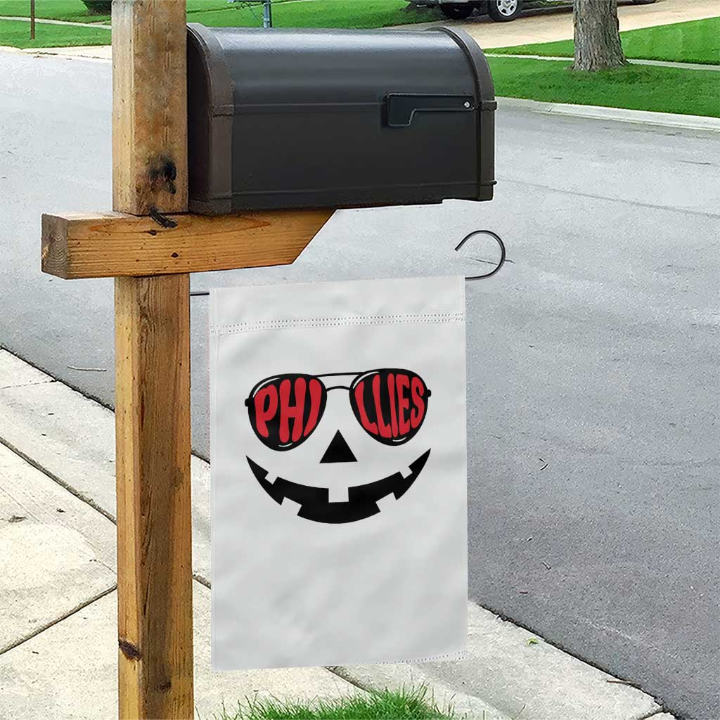 Halloween Philly Garden Flag Philadelphia Baseball Red October Jackolantern Pumpkin Face TS10 Print Your Wear