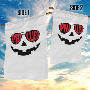 Halloween Philly Garden Flag Philadelphia Baseball Red October Jackolantern Pumpkin Face TS10 Print Your Wear