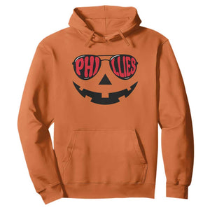 Halloween Philly Hoodie Philadelphia Baseball Red October Jackolantern Pumpkin Face TS10 Orange Print Your Wear