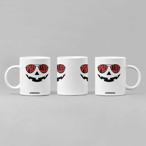 Halloween Philly Coffee Mug Philadelphia Baseball Red October Jackolantern Pumpkin Face TS10 Print Your Wear