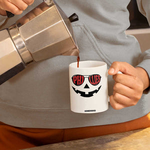 Halloween Philly Coffee Mug Philadelphia Baseball Red October Jackolantern Pumpkin Face TS10 Print Your Wear