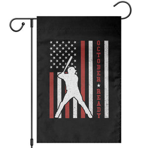 October Ready Garden Flag Cool Distressed Philadelphia Baseball Fan US Flag TS10 Black Print Your Wear