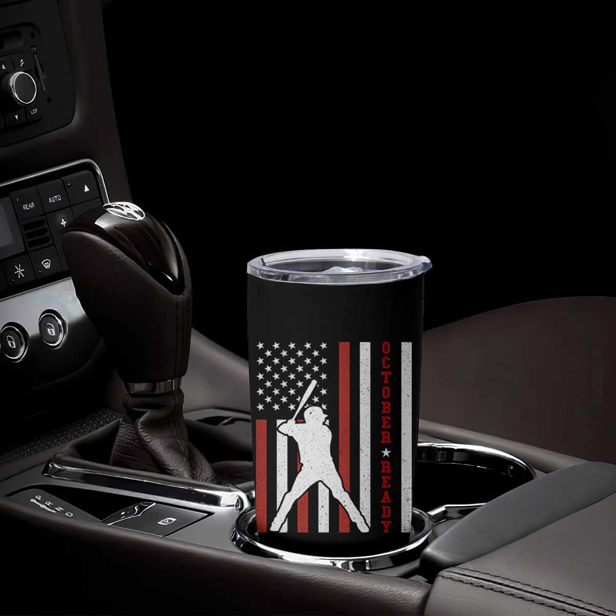 October Ready Tumbler Cup Cool Distressed Philadelphia Baseball Fan US Flag TS10 Print Your Wear