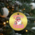 Retro Santa Christmas Ornament Pink Xmas Vibes Groovy Santa Claus Womens Kids Girls Gifts TS10 Print Your Wear