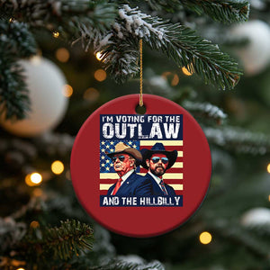 Trump Vance '24 Christmas Ornament Vintage 2024 Flag Outlaw Hillbilly TS10 Print Your Wear