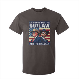 Trump Vance '24 T Shirt For Kid Vintage 2024 Flag Outlaw Hillbilly TS10 Dark Chocolate Print Your Wear