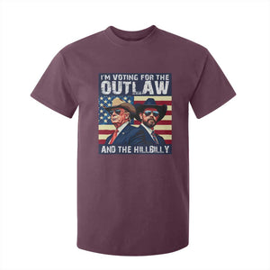 Trump Vance '24 T Shirt For Kid Vintage 2024 Flag Outlaw Hillbilly TS10 Maroon Print Your Wear