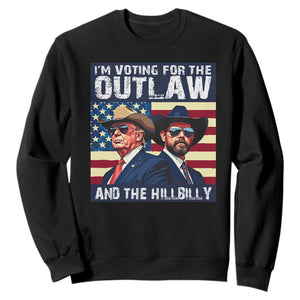 Trump Vance '24 Sweatshirt Vintage 2024 Flag Outlaw Hillbilly TS10 Black Print Your Wear