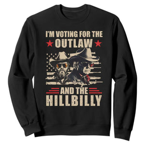 Trump Vance 2024 Sweatshirt Vintage Flag Outlaw Hillbilly '24 TS10 Black Print Your Wear