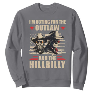 Trump Vance 2024 Sweatshirt Vintage Flag Outlaw Hillbilly '24 TS10 Charcoal Print Your Wear