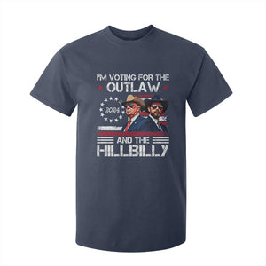 Trump Vance '24 T Shirt For Kid Trump I'm Voting For The Outlaw And Hillbilly TS10 Navy Print Your Wear