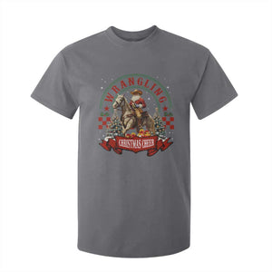 Western Christmas T Shirt For Kid Howdy Country Christmas Horse Xmas Cheer TS10 Charcoal Print Your Wear