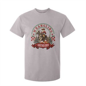 Western Christmas T Shirt For Kid Howdy Country Christmas Horse Xmas Cheer TS10 Ice Gray Print Your Wear