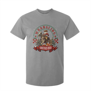 Western Christmas T Shirt For Kid Howdy Country Christmas Horse Xmas Cheer TS10 Sport Gray Print Your Wear