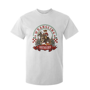 Western Christmas T Shirt For Kid Howdy Country Christmas Horse Xmas Cheer TS10 White Print Your Wear