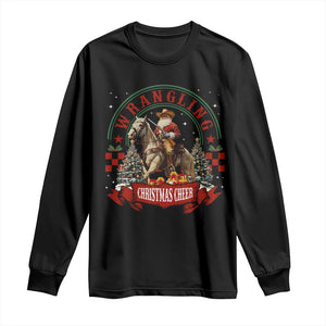 Western Christmas Long Sleeve Shirt Howdy Country Christmas Horse Xmas Cheer TS10 Black Print Your Wear