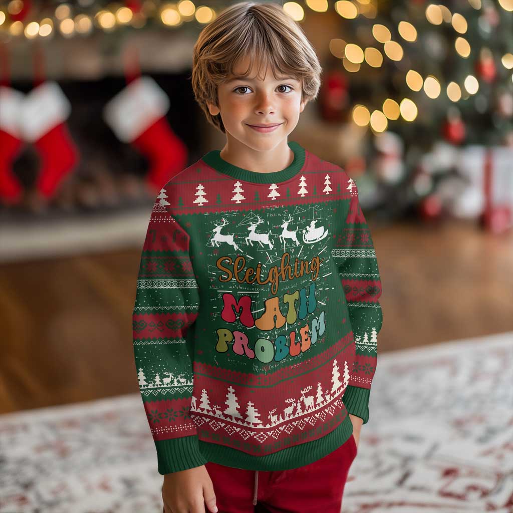 Math Teacher Ugly Christmas Sweater Sleighing Math Problem Xmas Gift TS10 Christmas Print Your Wear