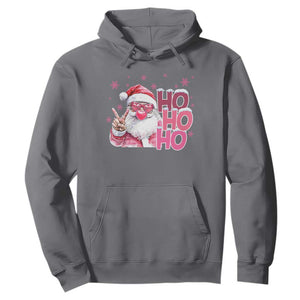 Christmas Couple Matching Hoodie Pink Santa Claus Ho Ho Ho TS10 Charcoal Print Your Wear