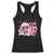 Christmas Couple Matching Racerback Tank Top Pink Mrs Claus Ho Ho Ho TS10 Black Print Your Wear