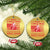 Xmas Trump Christmas Ornament Funny Santa Trump Make Christmas Great Again Ugly Sweater TS10 Circle Gold Print Your Wear