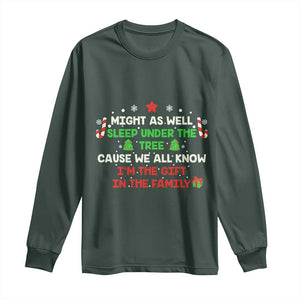 Funny Christmas Family Long Sleeve Shirt Kids Teens Christmas Pajamas Boys Girls Xmas Gift TS10 Dark Forest Green Print Your Wear