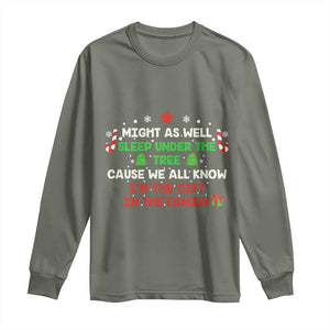 Funny Christmas Family Long Sleeve Shirt Kids Teens Christmas Pajamas Boys Girls Xmas Gift TS10 Military Green Print Your Wear