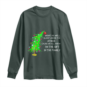 Funny Christmas Family Long Sleeve Shirt Kids Teens Christmas Pajamas Girls Boys Xmas Gift TS10 Dark Forest Green Print Your Wear