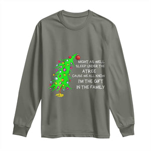 Funny Christmas Family Long Sleeve Shirt Kids Teens Christmas Pajamas Girls Boys Xmas Gift TS10 Military Green Print Your Wear