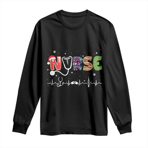 Nurse Christmas Long Sleeve Shirt Nursing RN LPN NP Nicu Xmas Gift TS10 Black Print Your Wear