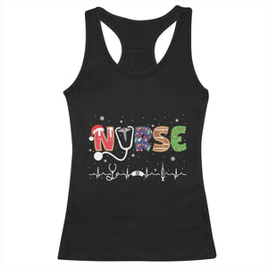 Nurse Christmas Racerback Tank Top Nursing RN LPN NP Nicu Xmas Gift TS10 Black Print Your Wear