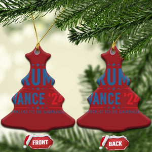 Trump Vance 2024 Christmas Ornament Proud To Be Garbage Vote Trump President TS10 Christmas Tree Red Print Your Wear