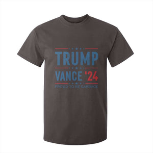 Trump Vance 2024 T Shirt For Kid Proud To Be Garbage Vote Trump President TS10 Dark Chocolate Print Your Wear