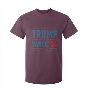 Trump Vance 2024 T Shirt For Kid Proud To Be Garbage Vote Trump President TS10 Maroon Print Your Wear