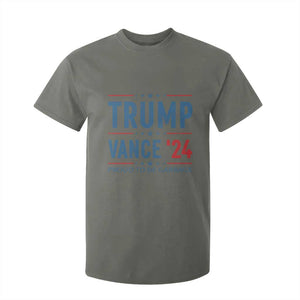 Trump Vance 2024 T Shirt For Kid Proud To Be Garbage Vote Trump President TS10 Military Green Print Your Wear