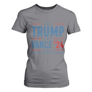 Trump Vance 2024 T Shirt For Women Proud To Be Garbage Vote Trump President TS10 Charcoal Print Your Wear