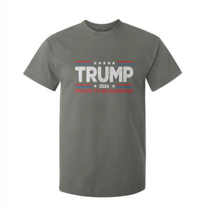 Trump 2024 T Shirt For Kid Proud to be Garbage Presidential Election TS10 Military Green Print Your Wear