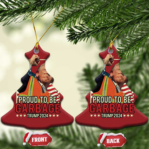 Trump 2024 Christmas Ornament Proud To Be Garbage He Won President 47th TS10 Christmas Tree Red Print Your Wear