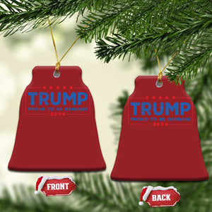 Trump 2024 Election Christmas Ornament American Flag Proud To Be Garbage Vote Trump President TS10 Bell Flake Red Print Your Wear