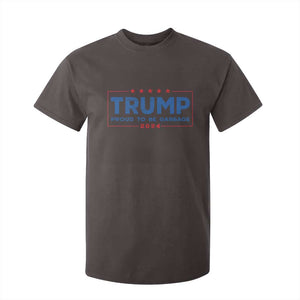 Trump 2024 Election T Shirt For Kid American Flag Proud To Be Garbage Vote Trump President TS10 Dark Chocolate Print Your Wear